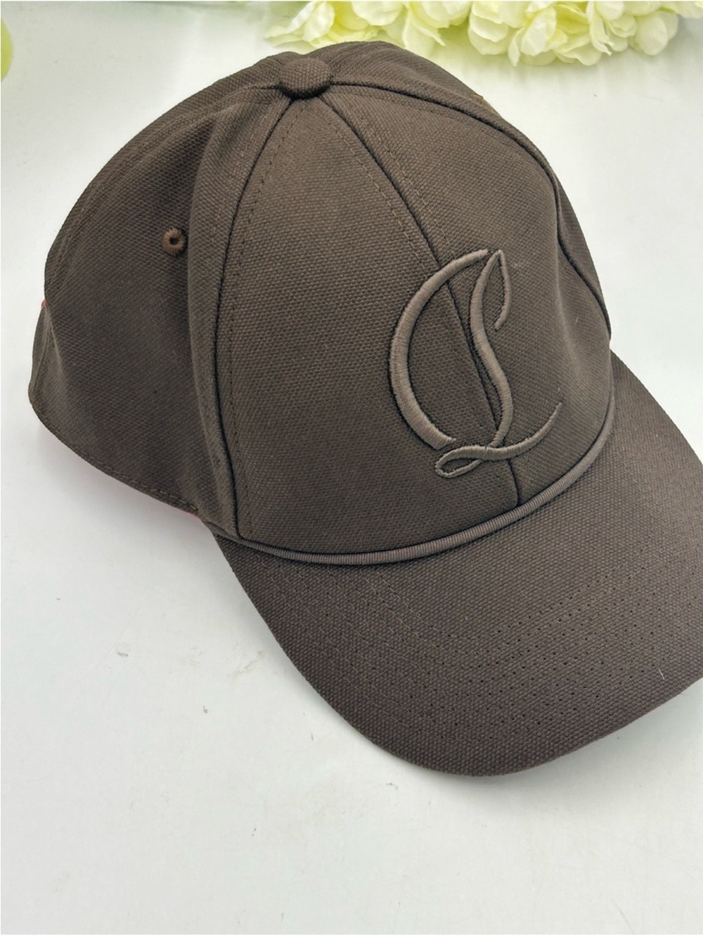 Men’s Christian Louboutin Mooncrest AC CL logo hat, size medium, medium in Italy